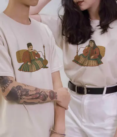 تی شرت قلیونی